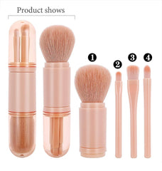 4 in 1 Travel Makeup Brush Set | Portable, Mini, Easy to Use